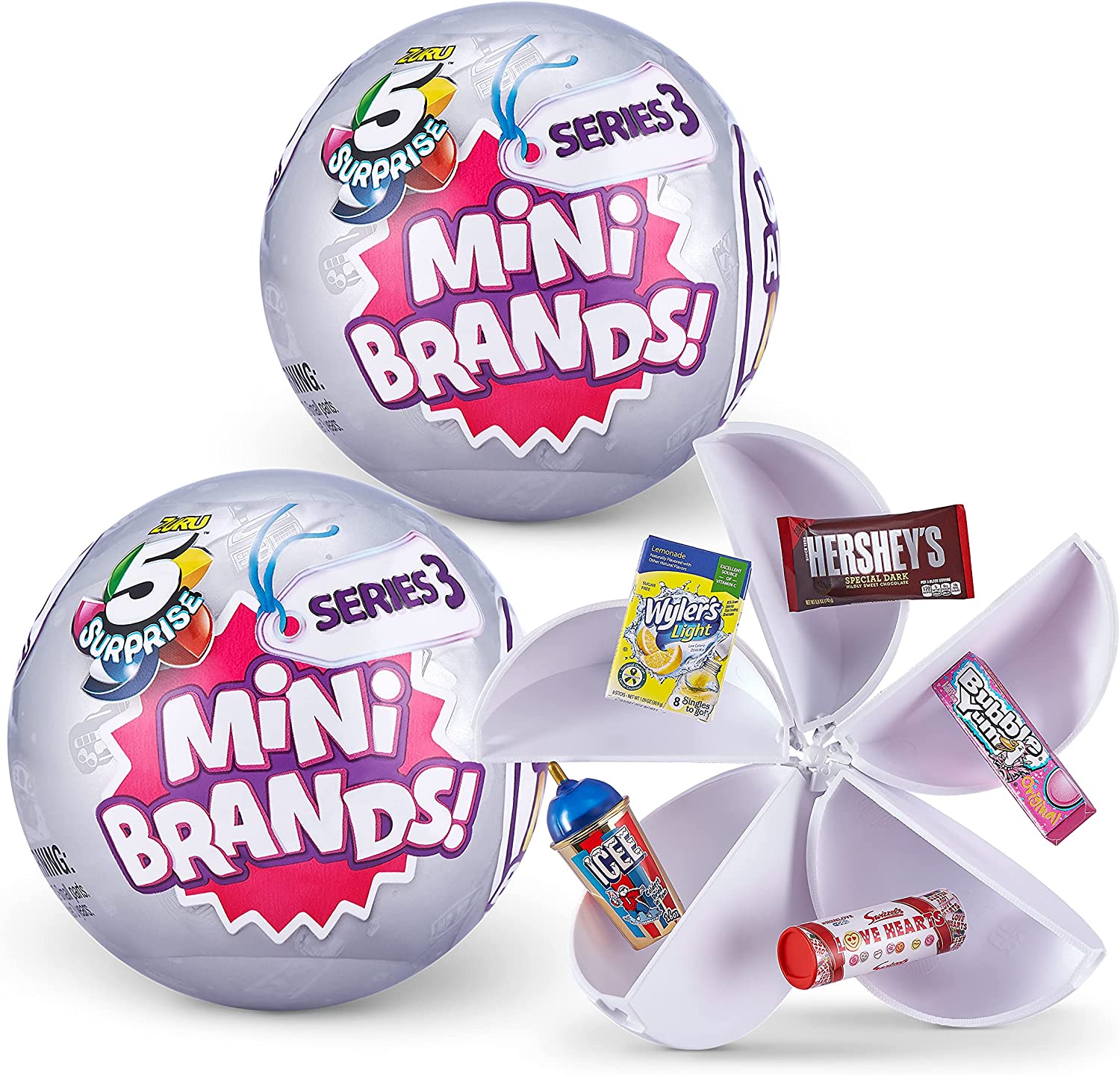 5 Surprise Mini Brands Mystery Capsule Collectible Toy (2 Pack)