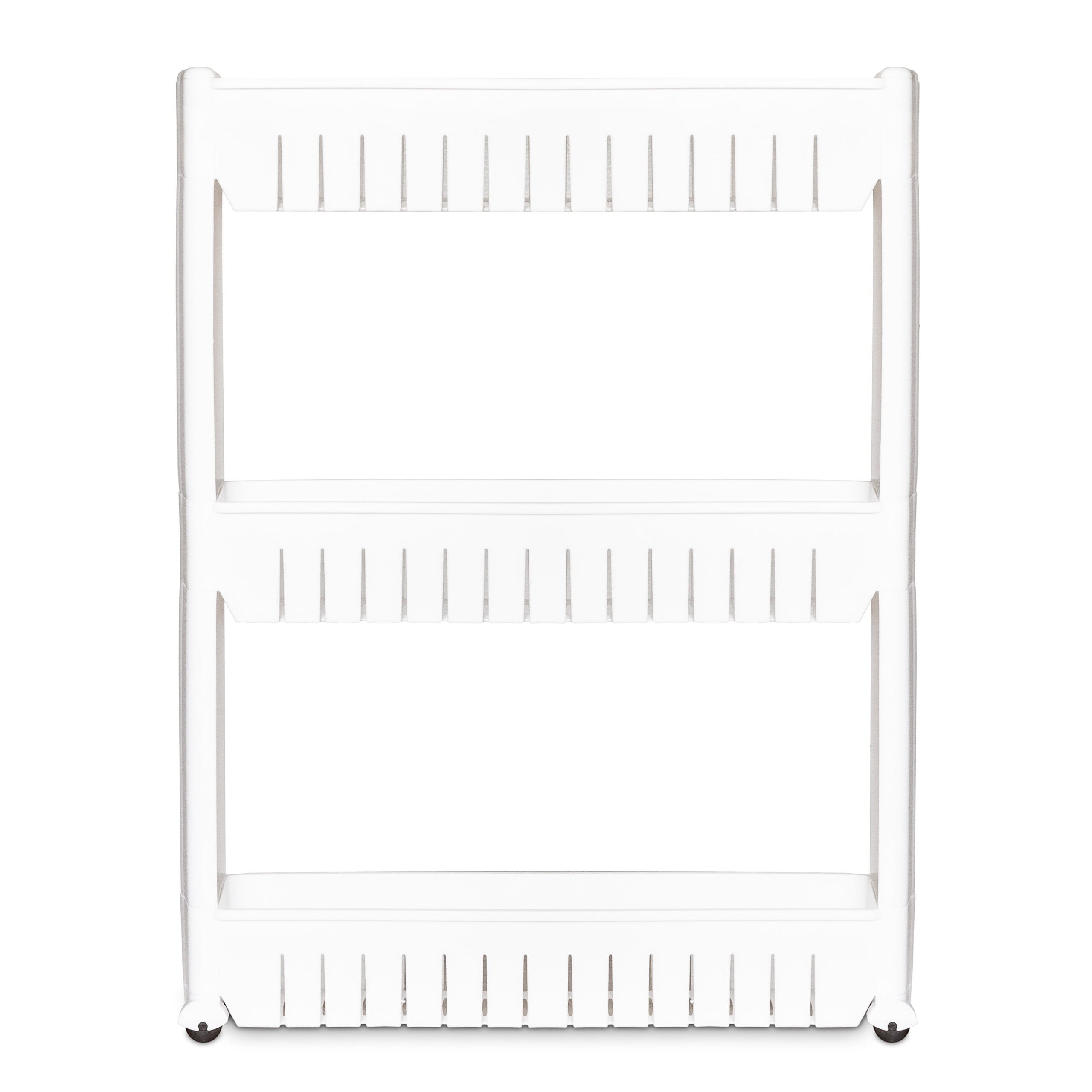 Imperial Home 3-Tier Shelf Rolling Storage Cart - White