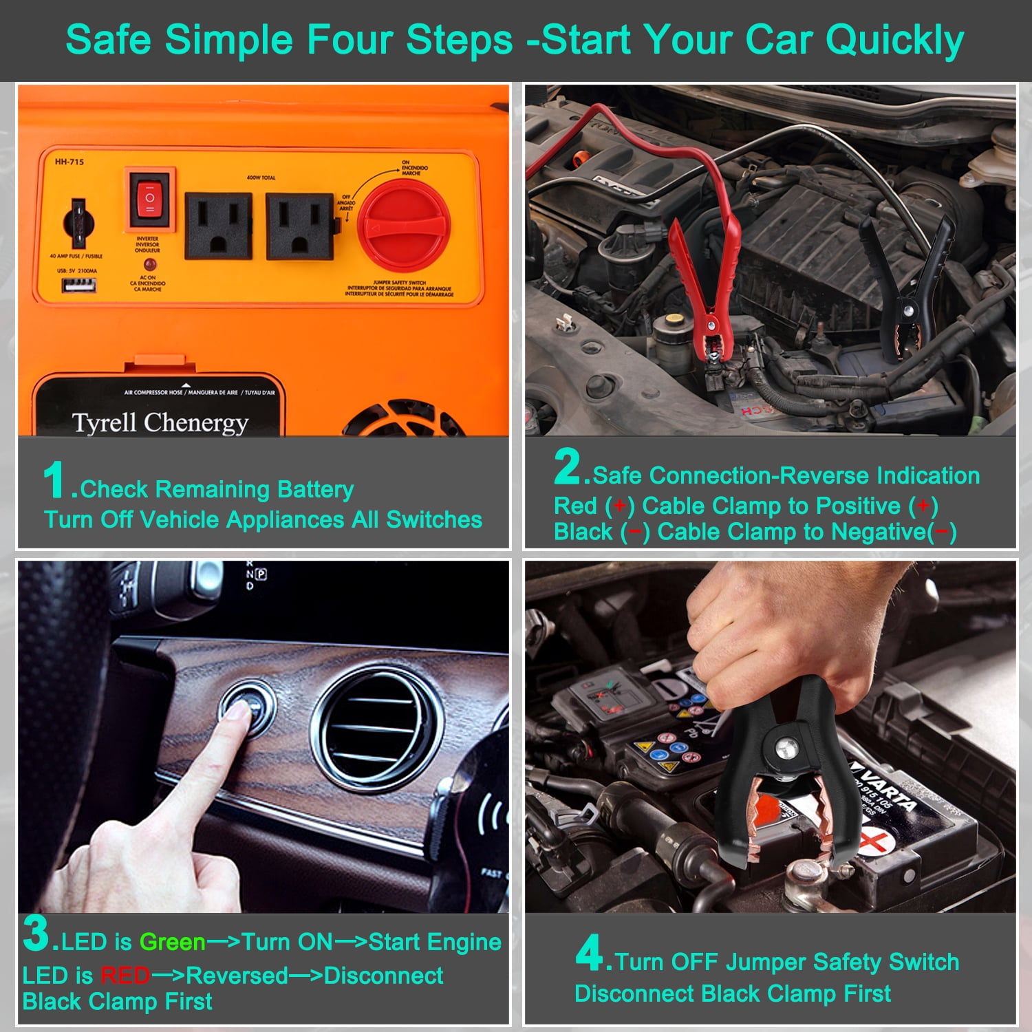 Tyrell Chenergy 1400 Amp Portable Power Station