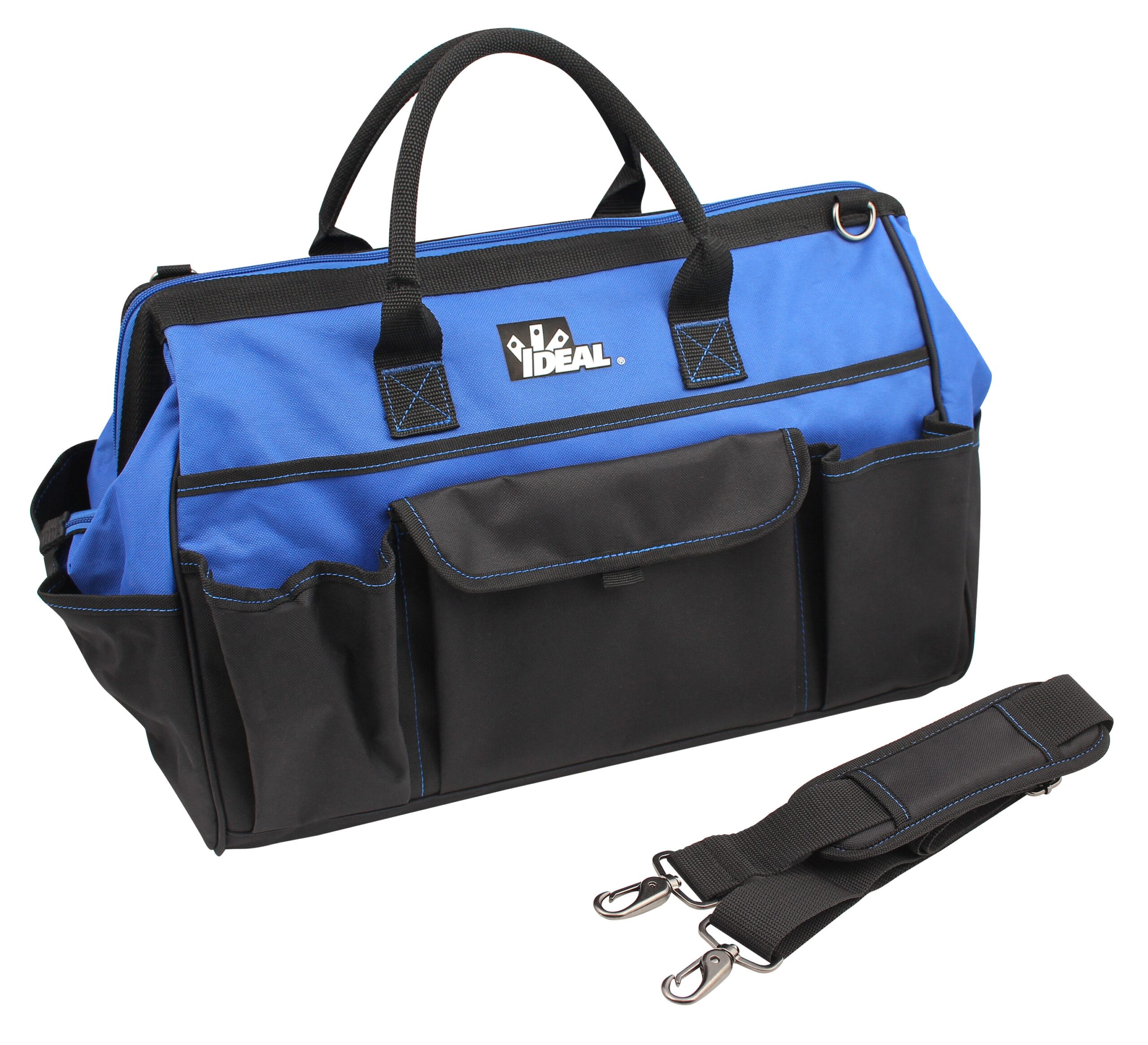 IDEAL Blue Polyester 12-in Zippered Tool Bag