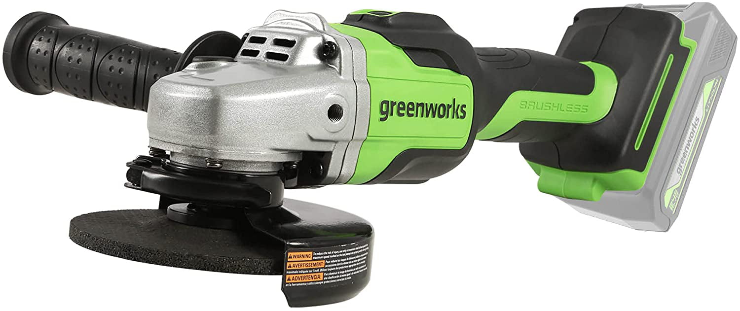 Greenworks 24V Brushless 4-1/2 in. Angle Grinder. Battery and Charger Not Included 3100502AZ