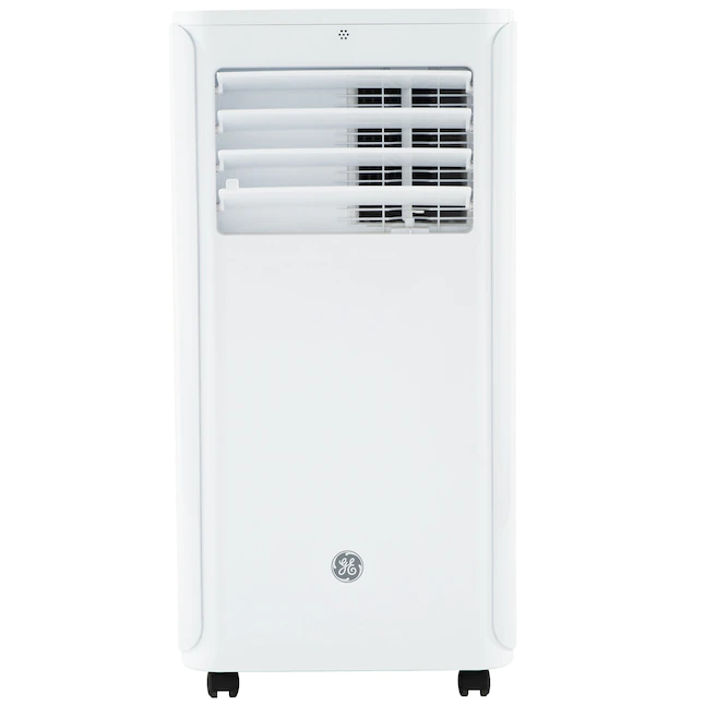 GE  6100-BTU DOE (8000-BTU ASHRAE) 115-Volt White Vented Portable Air Conditioner