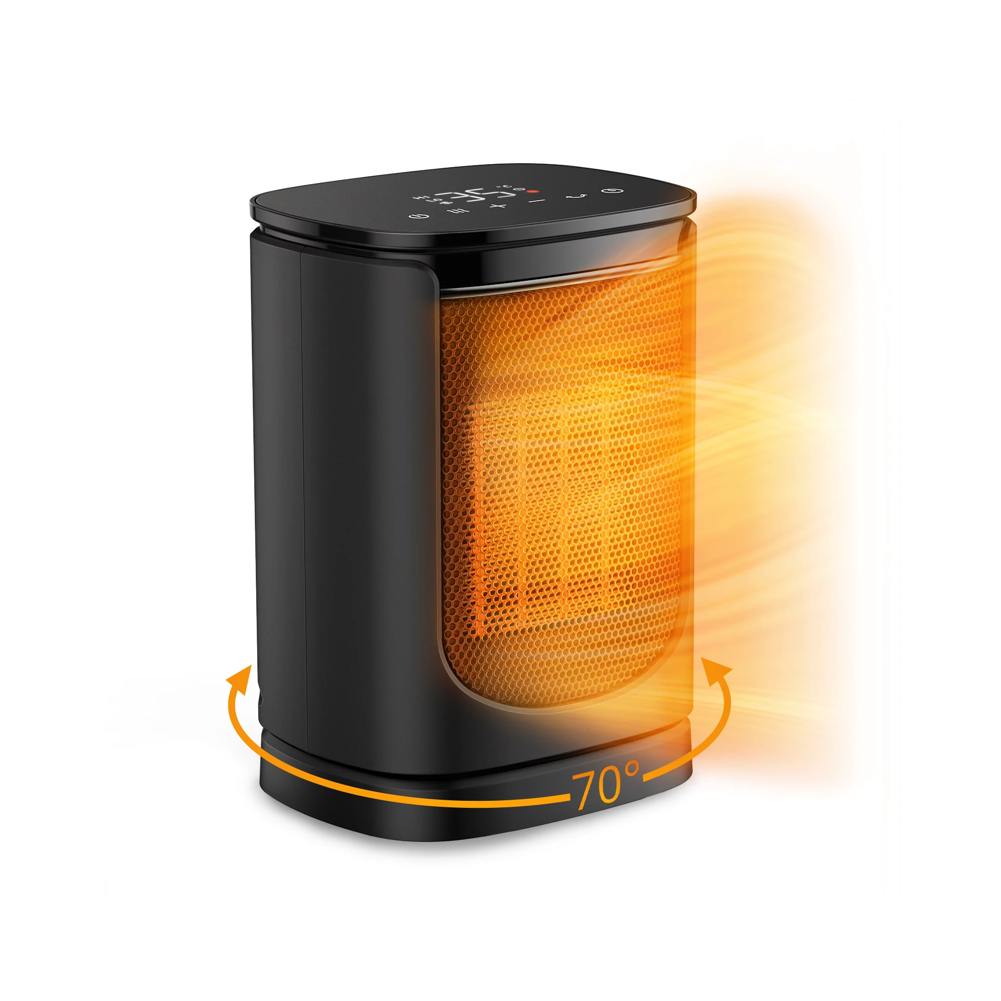 Paris Rhone Space Heater with Adjustable Thermostat. Paris RhÃ´ne 1500W Ceramic Desktop Heater for Home