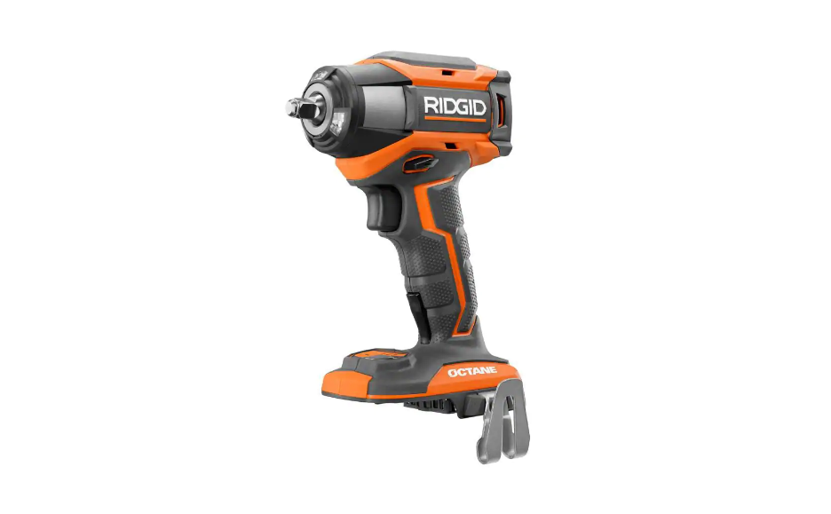 RIDGID R86239BN 18V OCTANE Brushless Cordless 3/8 in. 6-Mode Impact Wrench (Tool-Only) with Belt Clip