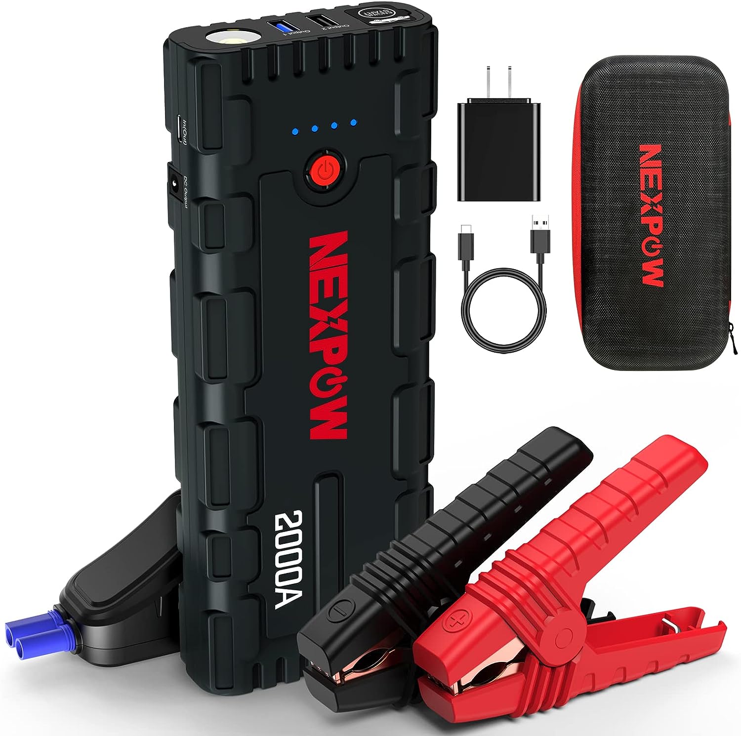 NEXPOW Car Jump Starter. 2000A Peak 12V Portable Car Battery Starter. Auto Battery Booster