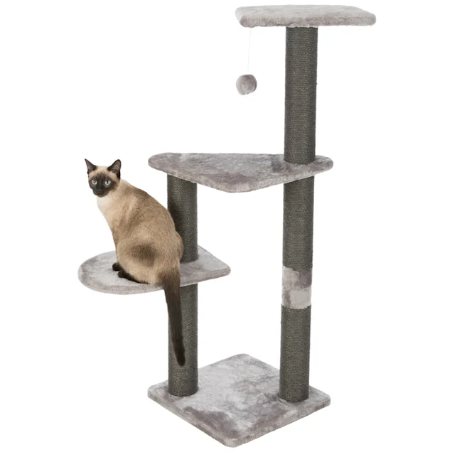 Trixie DreamWorld Altea Grey Paw Print Cat Tree. 46″ H