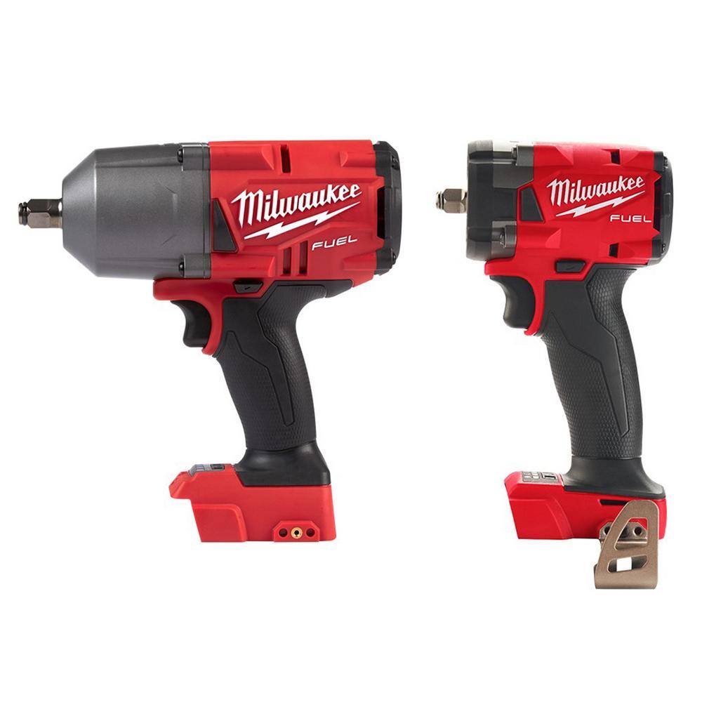 Milwaukee 2767-20-2854-20 M18 FUEL 18V Lithium-Ion Brushless Cordless 1/2 in. and 3/8 in. Impact Wrench with Friction Ring (2-Tool)