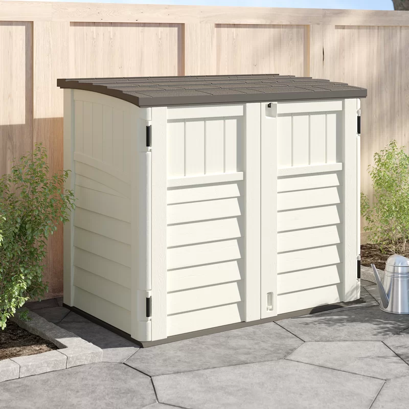 Suncast BMS2500 2 ft. 8 in. x 4 ft. 5 in. x 3 ft. 9.5 in. Resin Horizontal Storage Shed