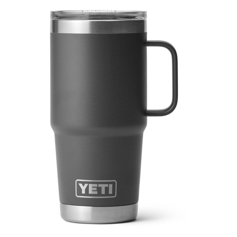 YETI Rambler 20 oz Travel Mug. Stainless Steel. Vacuum Insulated with Stronghold Lid. Charcoal