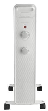 Mainstays 1500W Mechanical Oil Filled Electric Radiant Space Heater. WSH07O2AWW. White