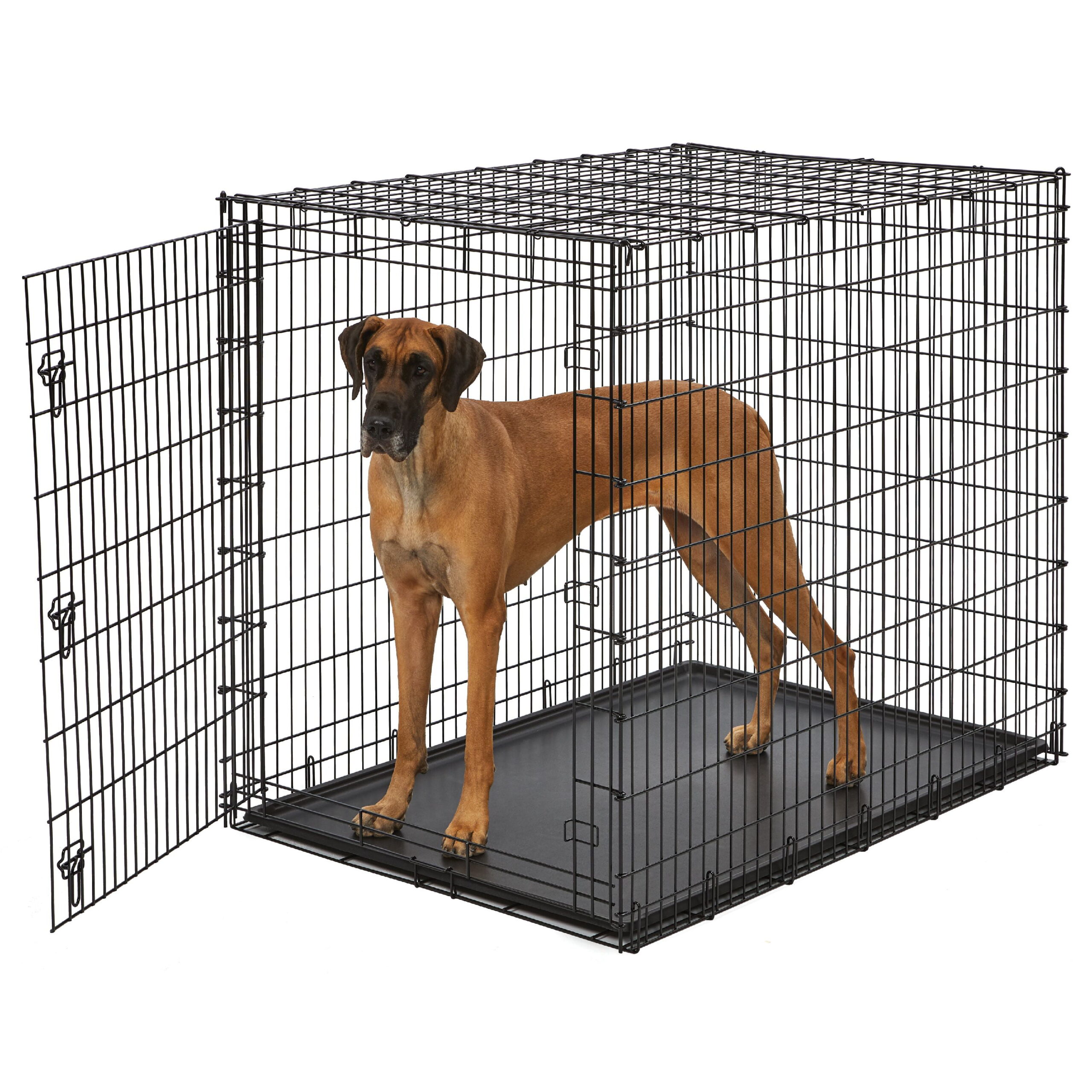 MidWest Homes For Pets XX-Large Single Door Metal Wire Dog Crate. 54″