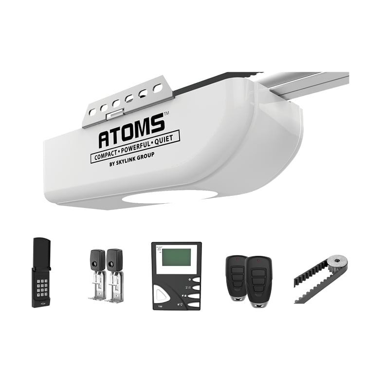 Skylink Atoms ATR-1723BK 3/4 HPf Belt Drive Garage Door Opener with Extremely Quiet DC Motor