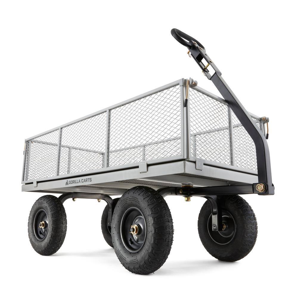 GORILLA CARTS GOR1001-COM 1.000 lb. Heavy-Duty Steel Utility Cart