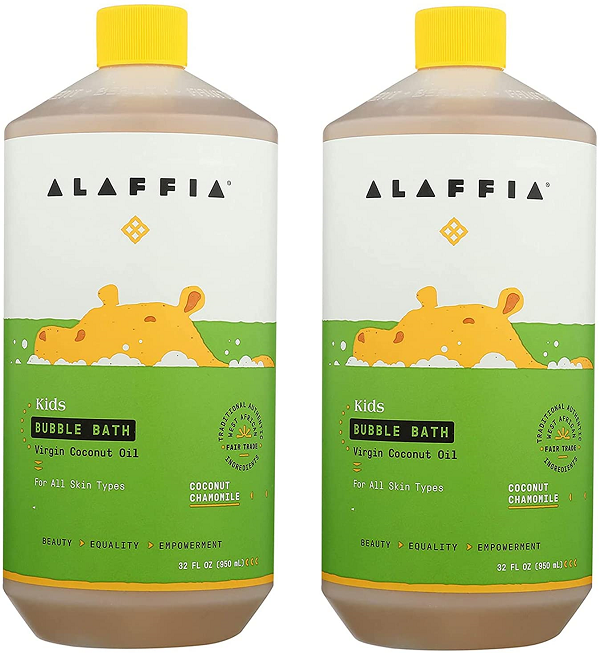 Alaffia Kids Bubble Bath. Coconut Chamomile 32 FZ (Pack of 2)