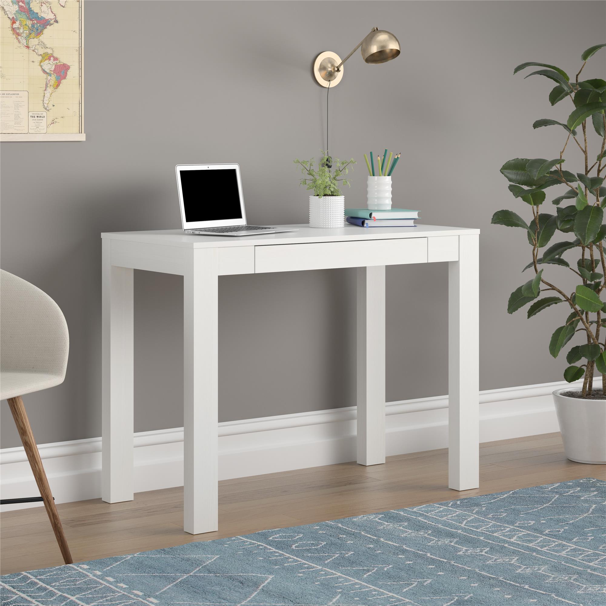 Mainstays Parsons Desk. White Laminated MDF