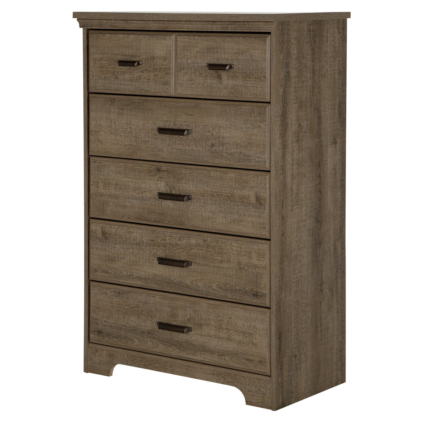 South Shore Versa 5 Drawer Chest. Oak