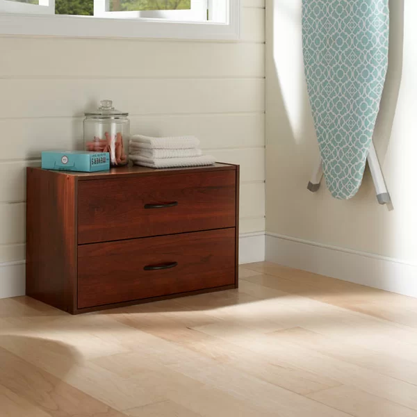 ClosetMaid 1306 Stackable 2 Drawer Horiztonal Organizer. Dark Cherry