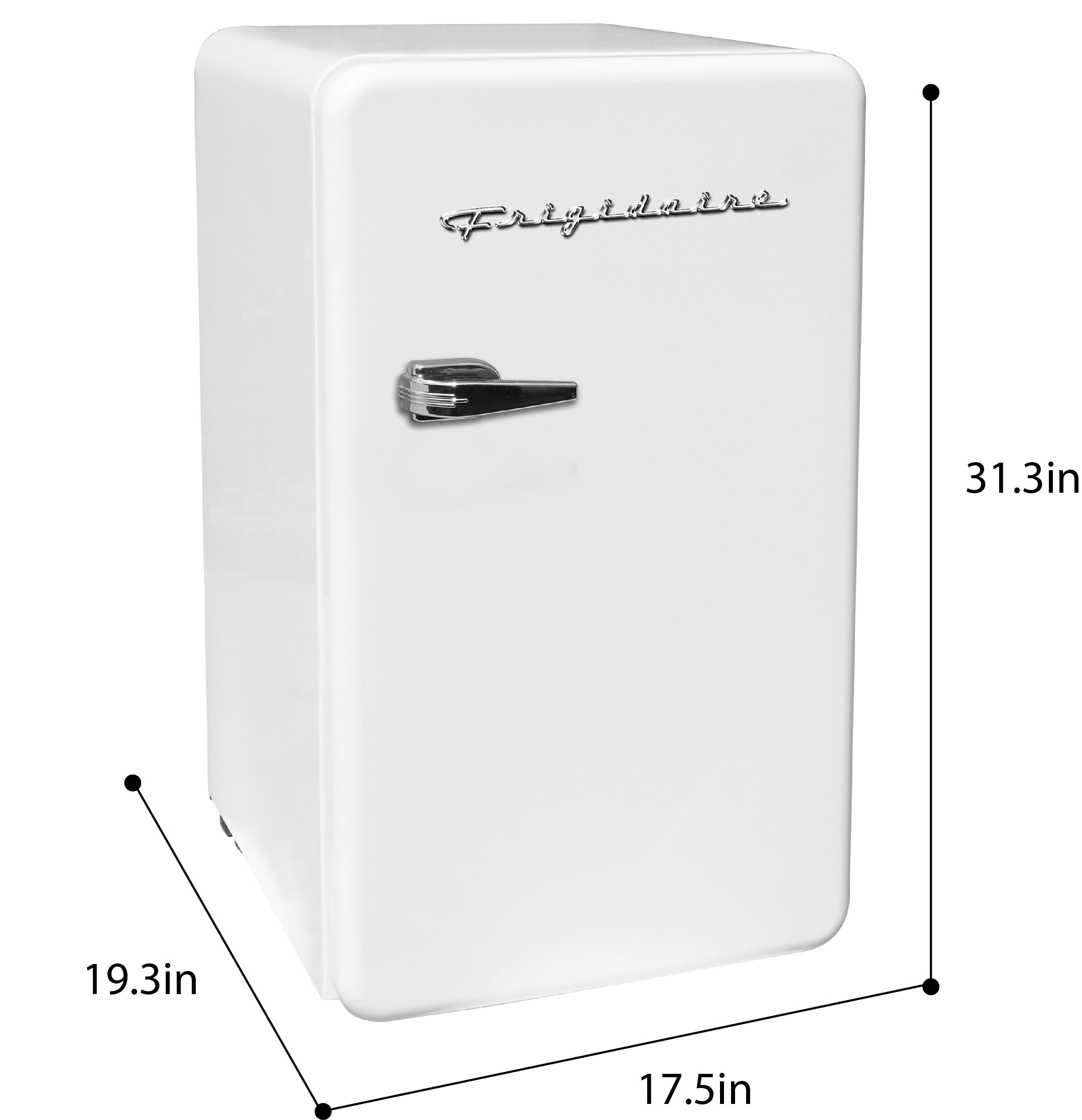 Frigidaire 3.2 Cu. Ft. Single Door Retro Compact Refrigerator EFR372. White