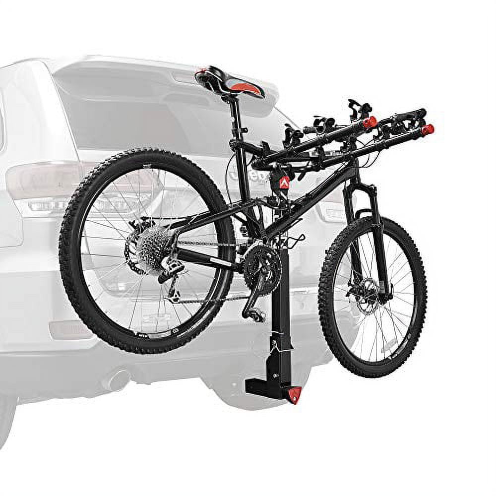 Allen Sports Deluxe Locking Quick Release 4-Bike Carrier fits 2 in receiver hitch. 140 lbs capacity. Model 542QR