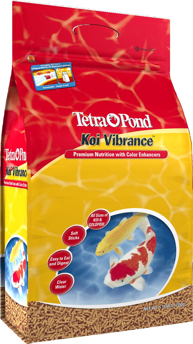 Tetra Pond Koi Vibrance Color Enhancing Sticks Koi & Goldfish Food. 5.18 Pound (Pack of 1)