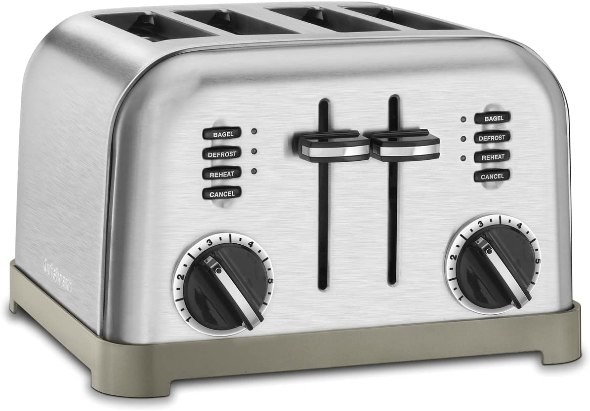 Cuisinart CPT-180P1 Metal Classic 4-Slice Toaster. Brushed Stainless
