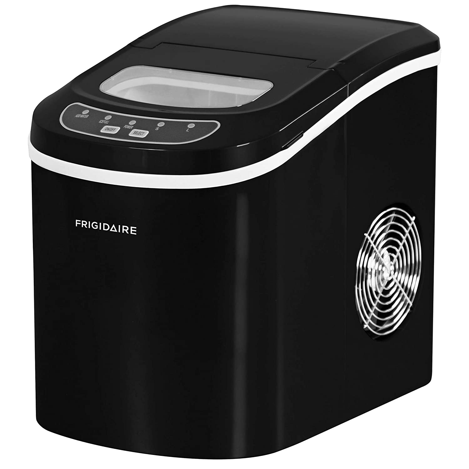 FRIGIDAIRE EFIC101-BLACK Portable Compact Maker. 26 lb per Day. Ice Making Machine. Black
