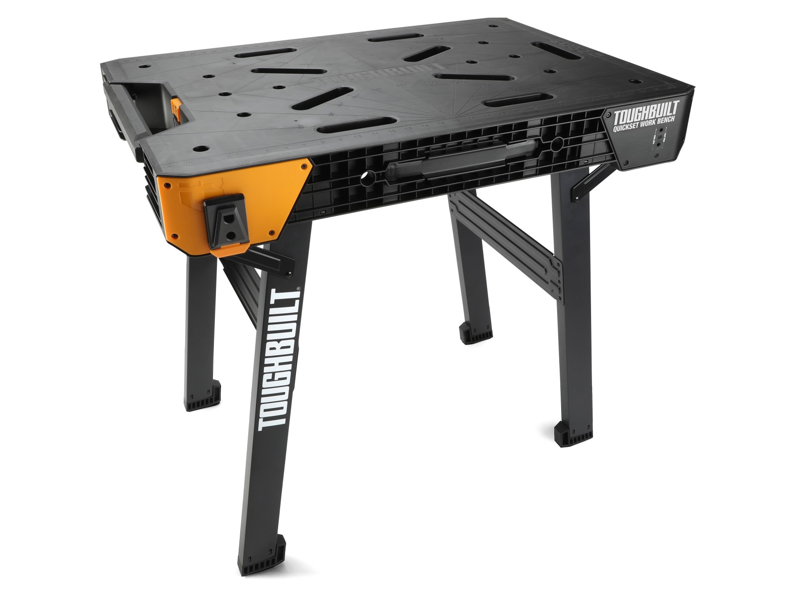 TOUGHBUILT QuickSet 1.000lb Capacity 23.5-in W x 31-in H Black and Gray Plastic Work Bench