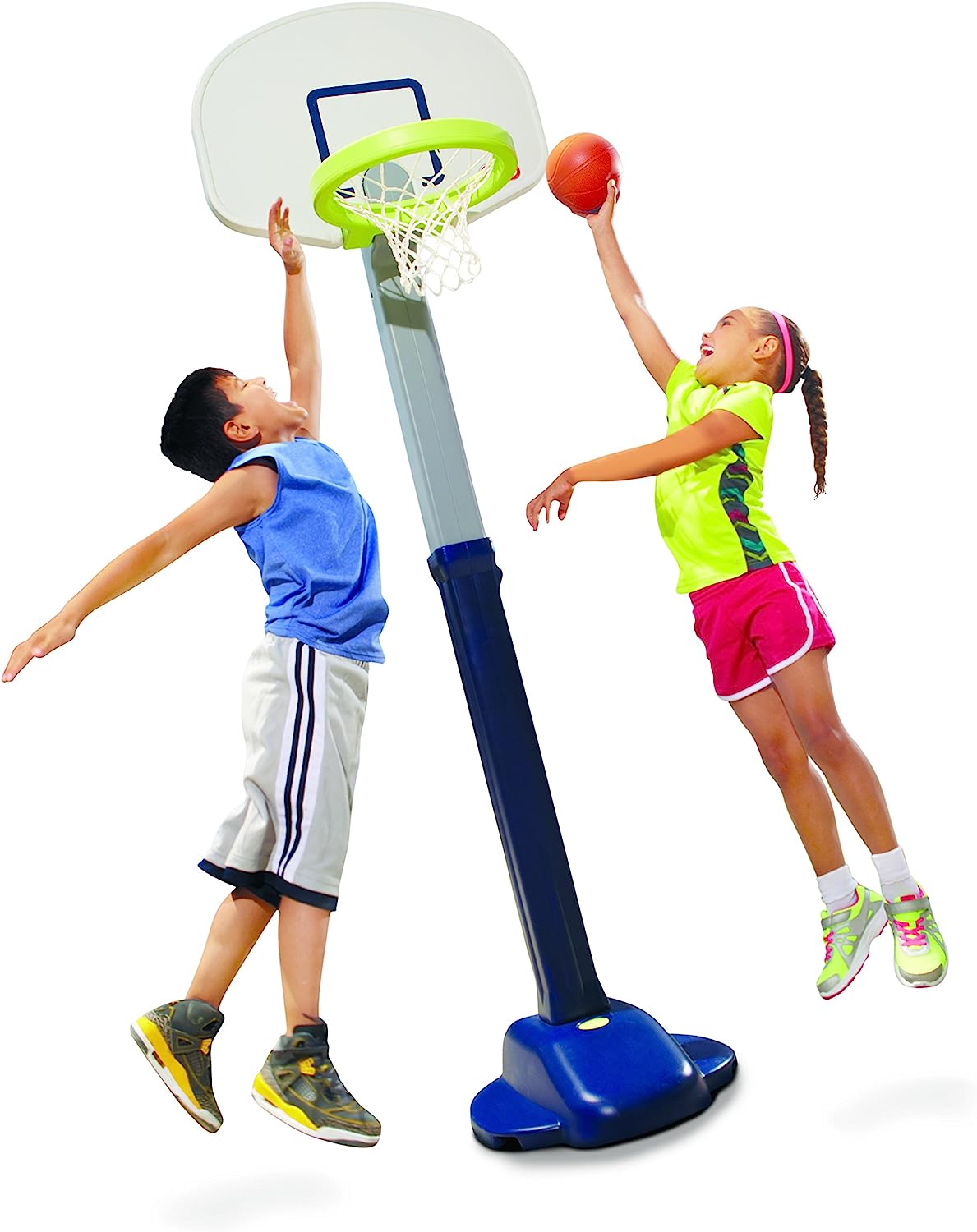 Little Tikes Adjust and Jam Pro Basketball Set. Blue