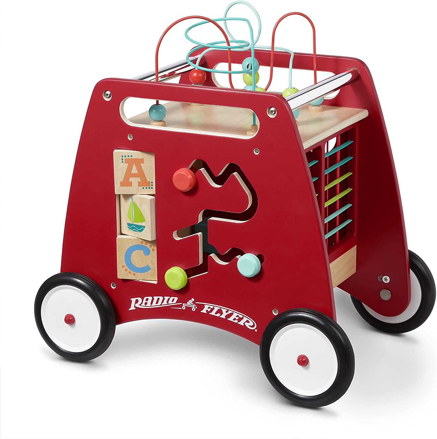 Radio Flyer Deluxe Push & Play Cube Walker. Walker Toy for Ages 1-3