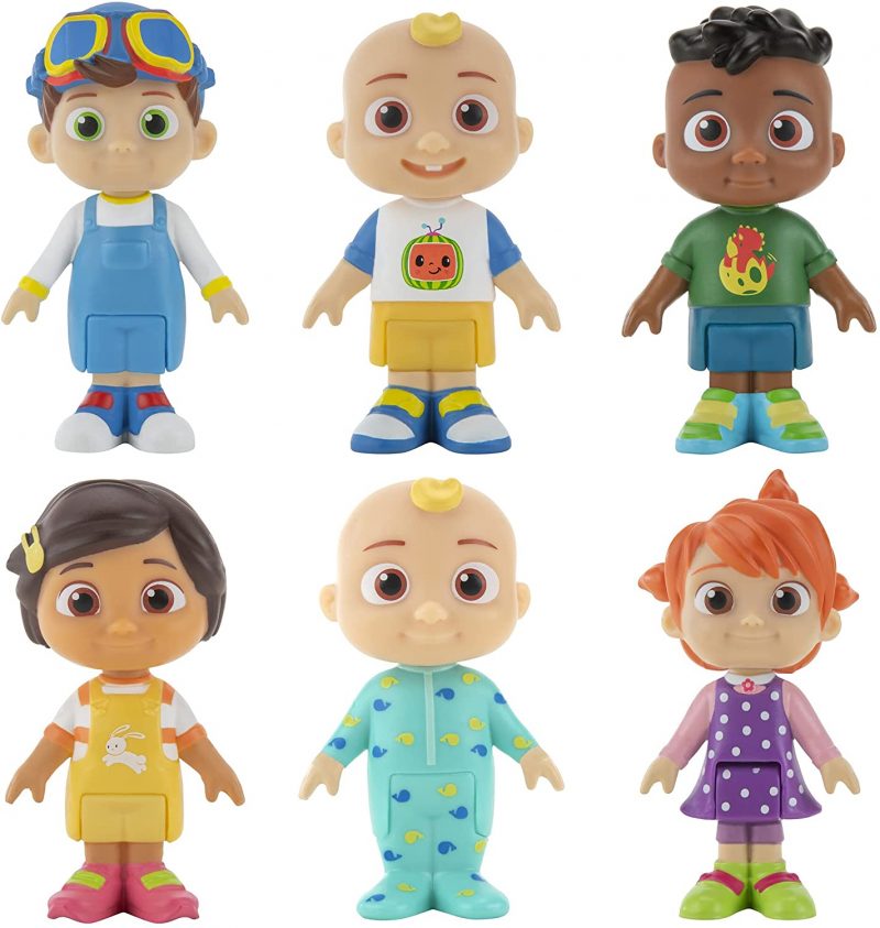 CoComelon Official Friends & Family. 6 Figure Pack - 3 Inch Character Toys
