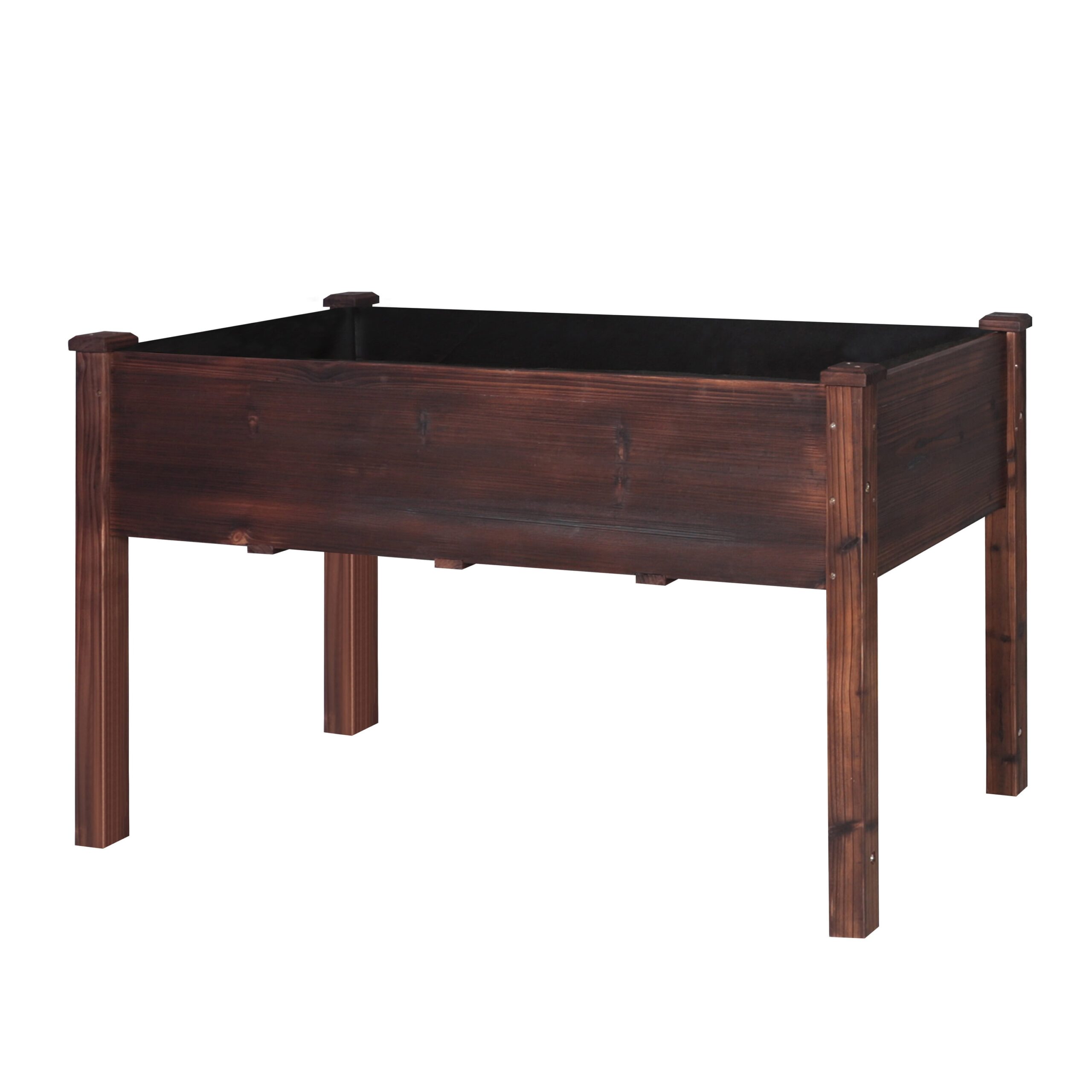 VEIKOUS 46.8-in W x 30.3-in H Rustic Cedar Contemporary/Modern Outdoor Garden Bed