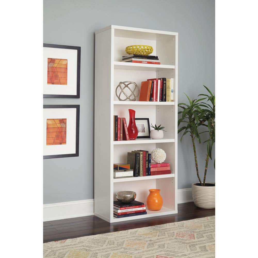 ClosetMaid 13504 73 in. H x 30 in. W x 14 in. D White Wood 5-Cube Storage Organizer
