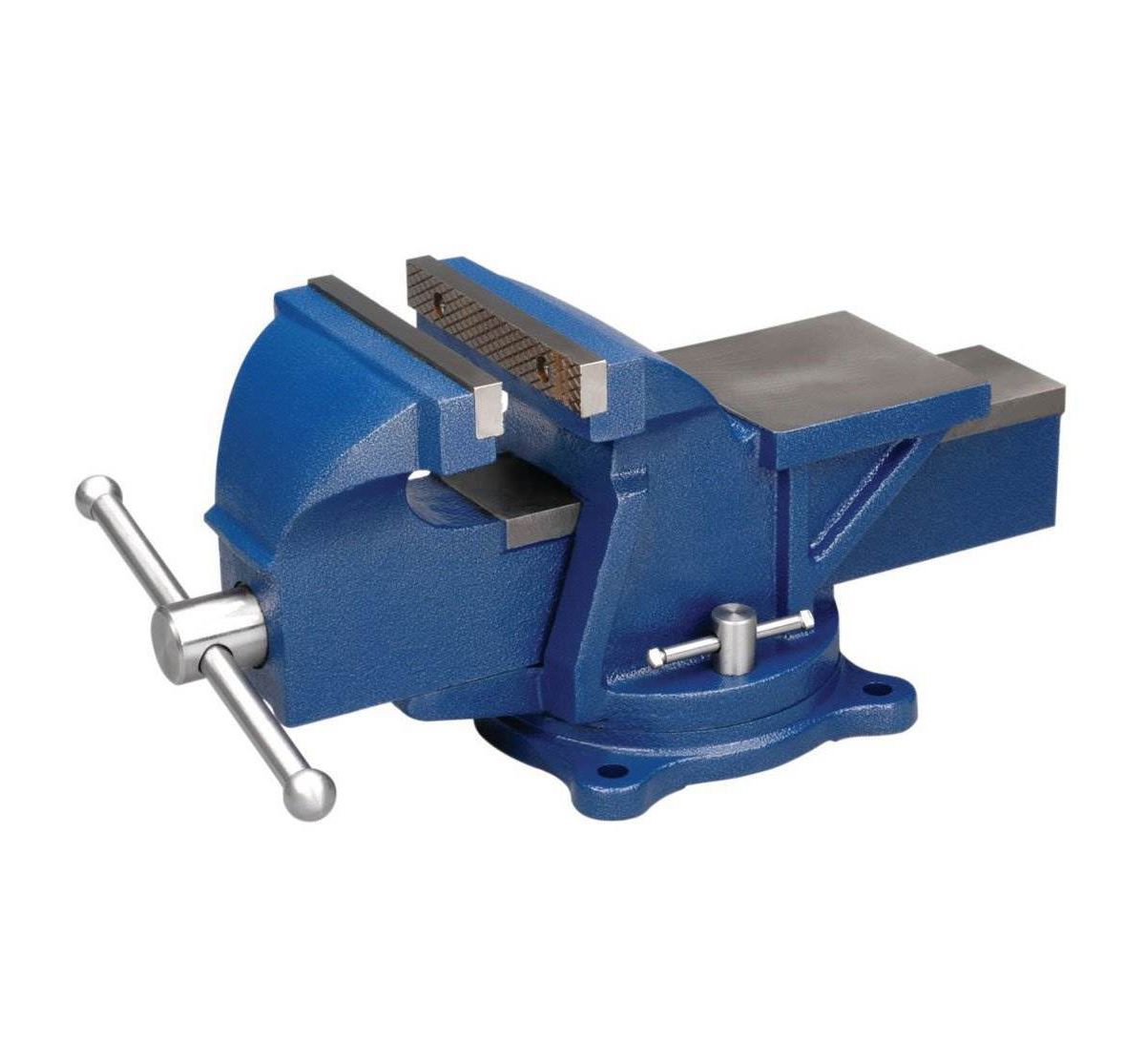 Wilton 11106 6″ Jaw General Purpose Steel Swivel Base Anvil Bench Vise. Blue