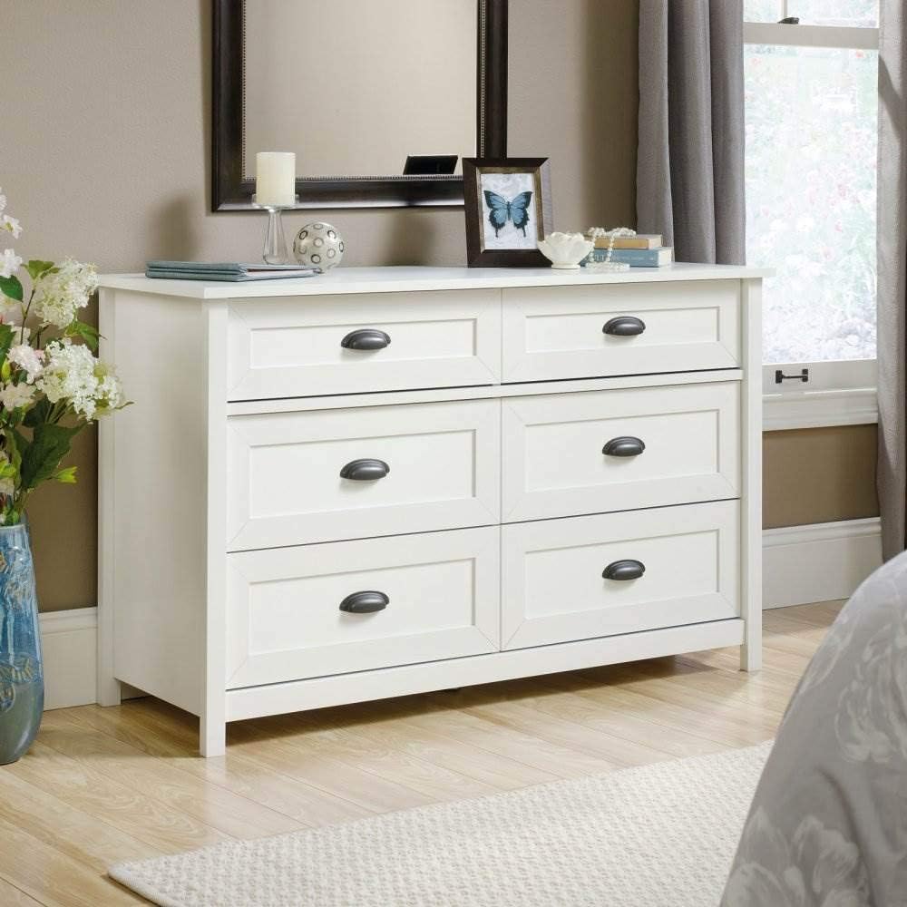 Sauder County Line Dresser. Soft White finish