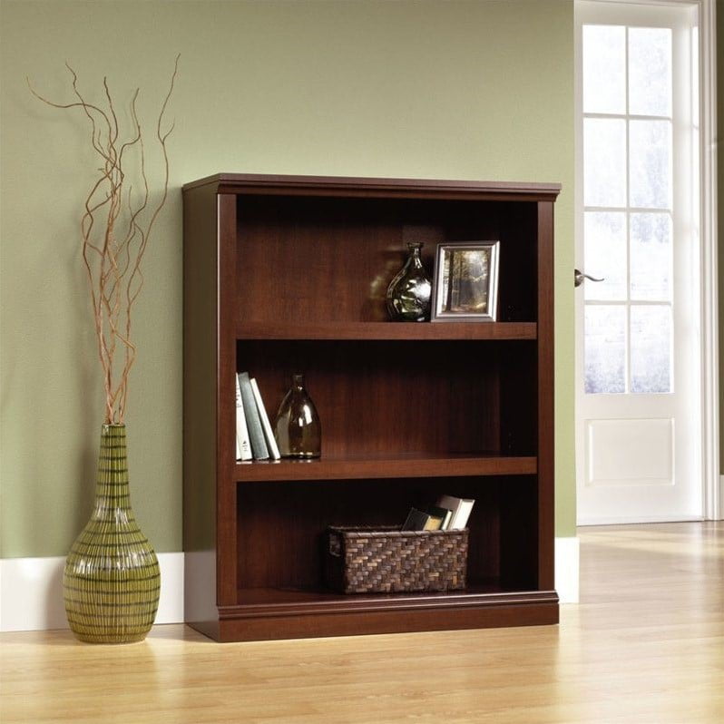Sauder Select 3 - Shelf Bookcase. Select Cherry Finish