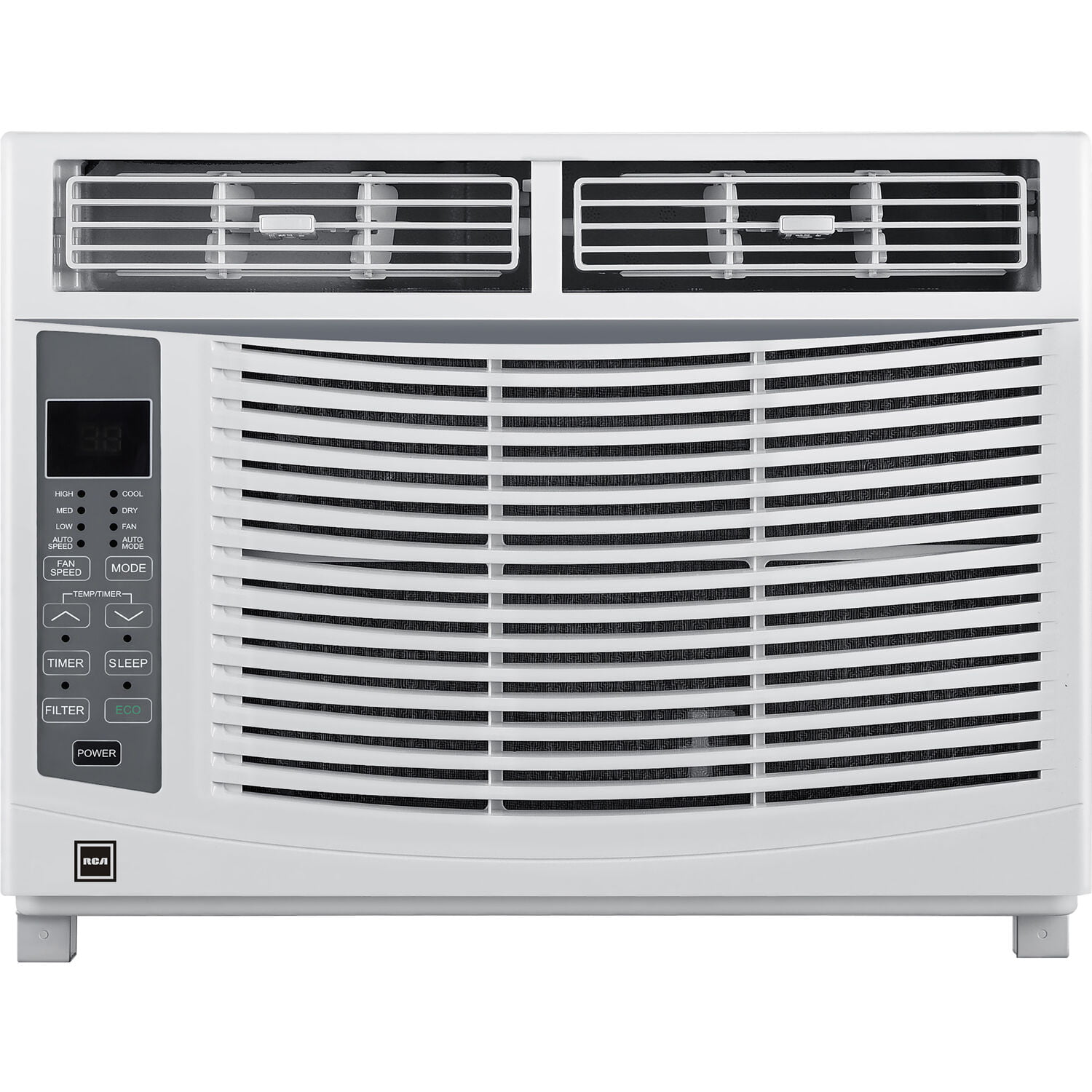 RCA 6.000 BTU 115V Window Air Conditioner with Remote Control | Digital Display. Electronic Controls | 24H-Timer | Cooling for Living Room. Bedroom. Small/Medium Areas up to 250 Sq.Ft | RACE6011