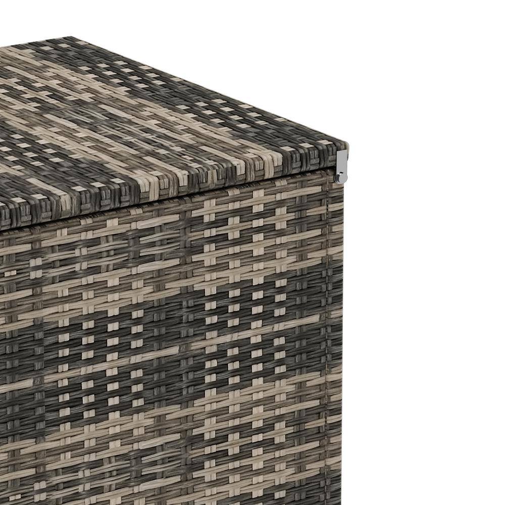 WESTIN OUTDOOR  Alpine 6-Piece Rattan Wicker Outdoor Patio Conversation Set with White Cushions