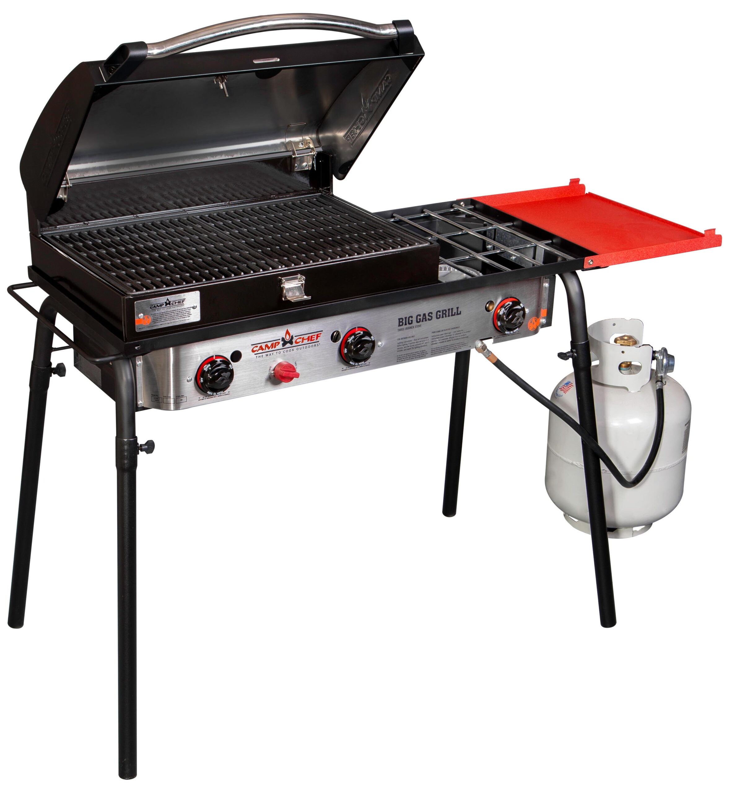 Camp Chef Big Gas Grill 16 Outdoor Stove with BBQ Box Accessory. SPG90B. 90.000 BTU Propane