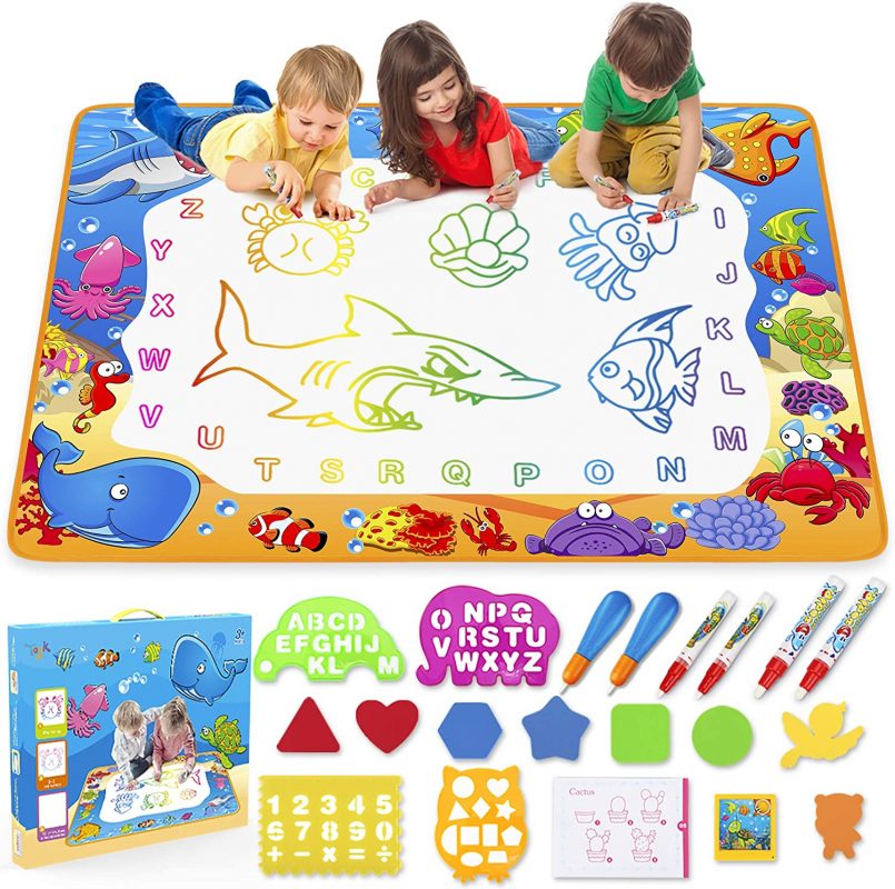 Water Doodle Mat - Kids Painting Writing Doodle Toy Mat - Educational Toys