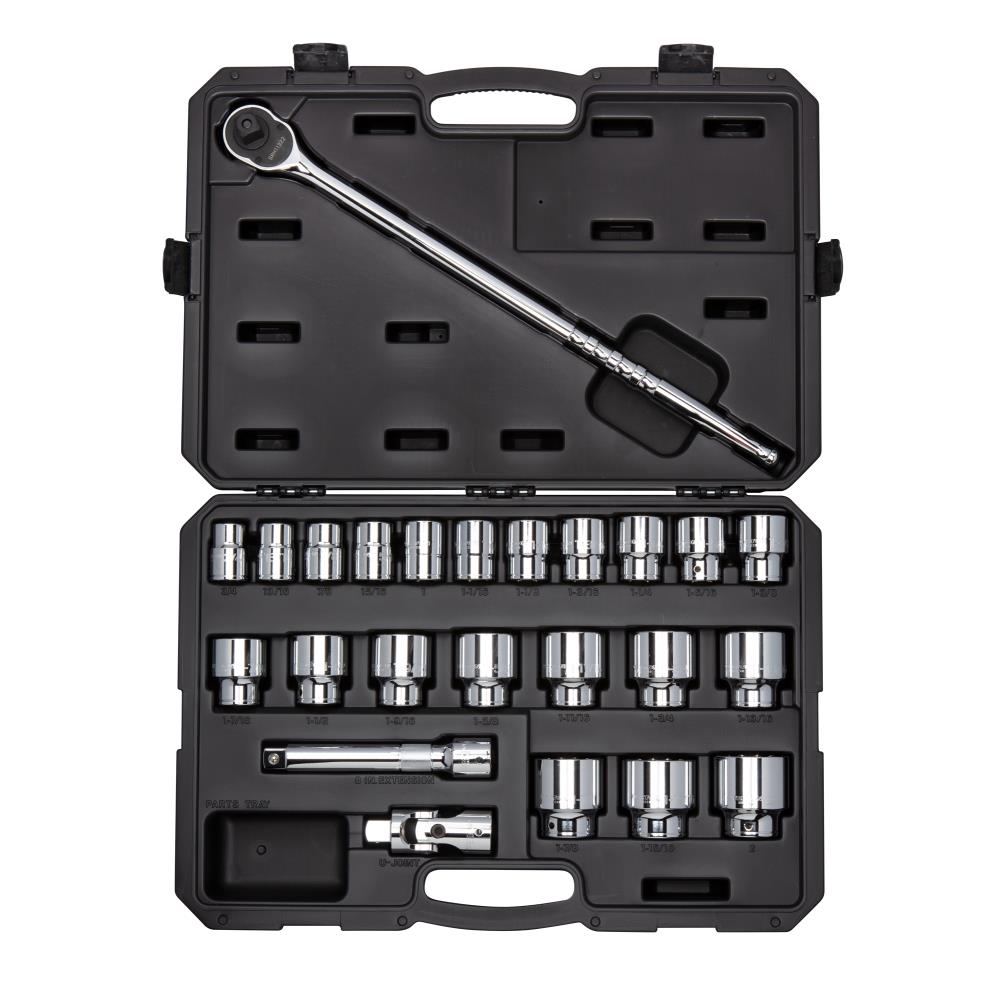 TEKTON 25-Piece Standard (SAE) 3/4-in Drive 12-point Set Intermediate Socket Set