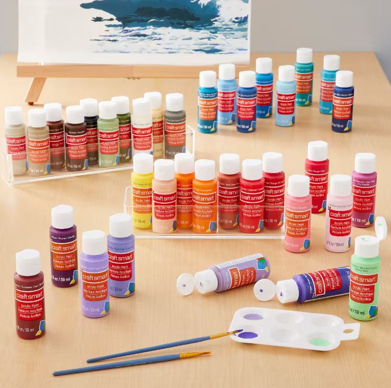 Craft Smart Acrylic Paint Value Set. 36 Pieces. 2fl oz /59ml Value Pack