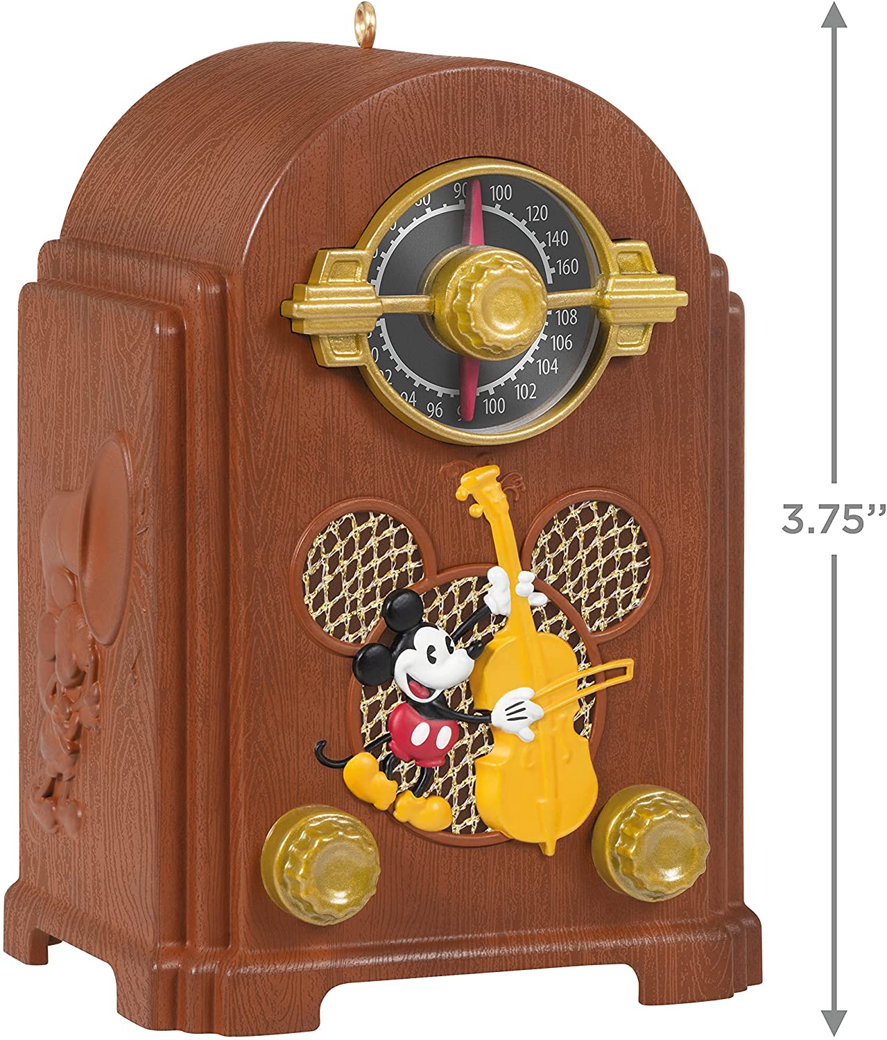 Hallmark Keepsake Christmas Ornament 2021. Mickey Mouse Vintage Radio. Musical with Light