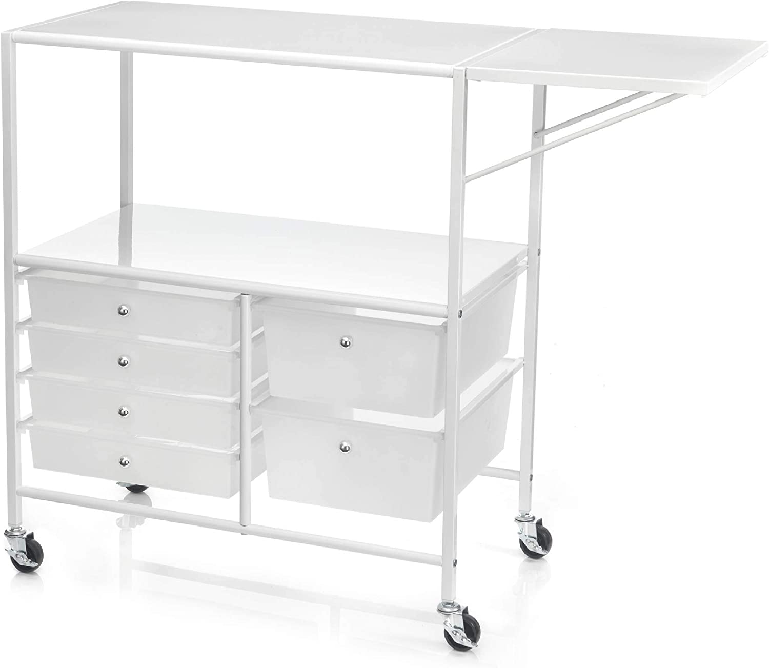 Simply Tidy Essex Rolling Cart. White