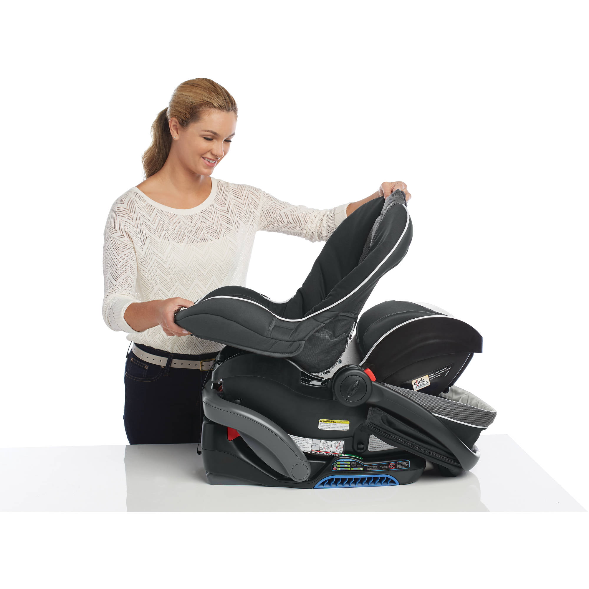 Graco SnugRide SnugLock 35 Elite Infant Car Seat. Oakley Gray