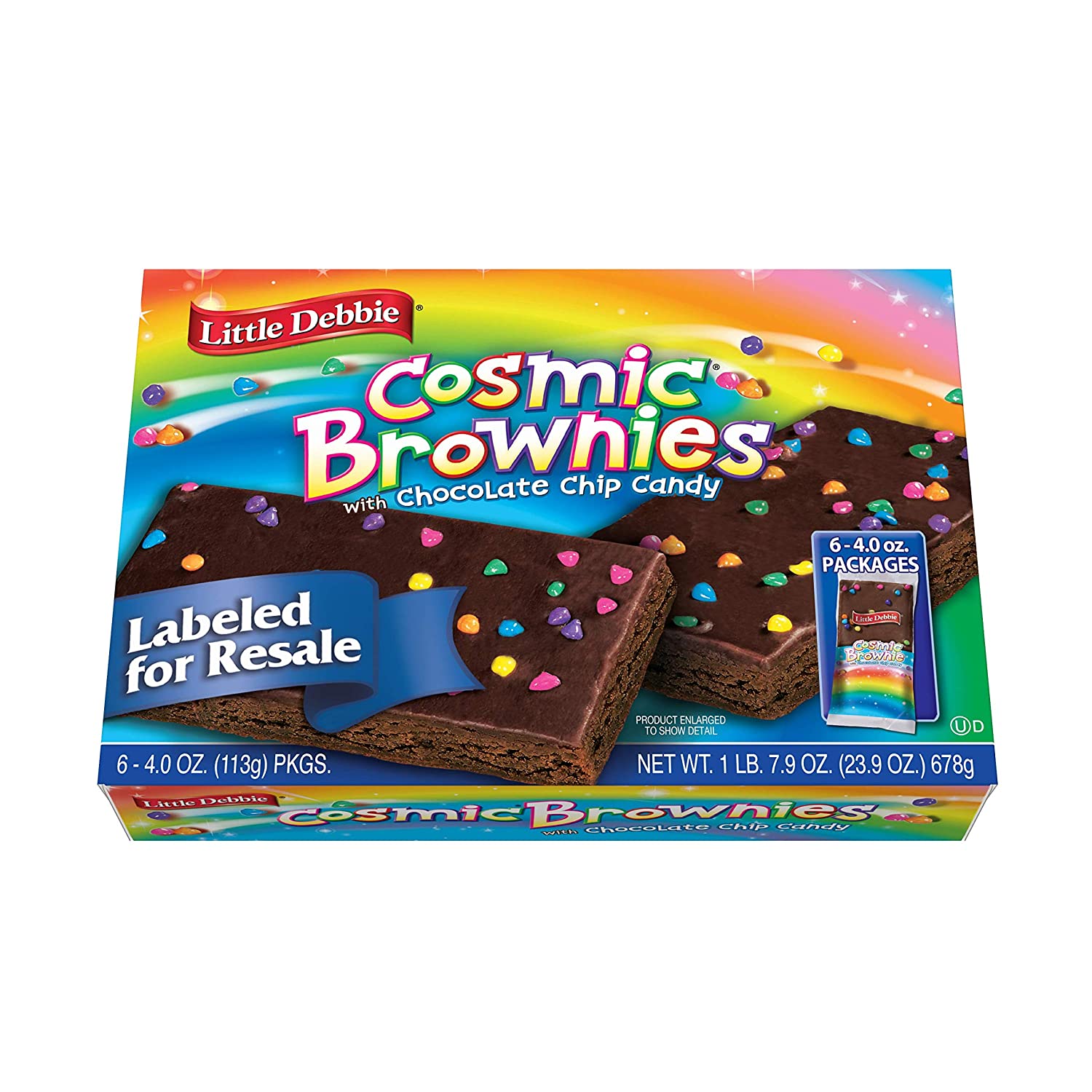 Little Debbie Cosmic Brownie Single-Serve Caddie. Chocolate. 6 Count