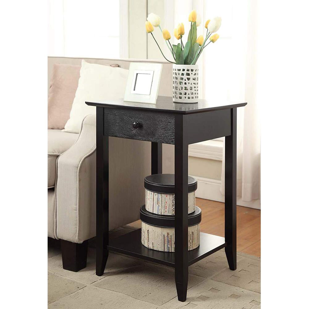 Ktaxon Wood Night Stand End Side Table Coffee Finish.Rectangle