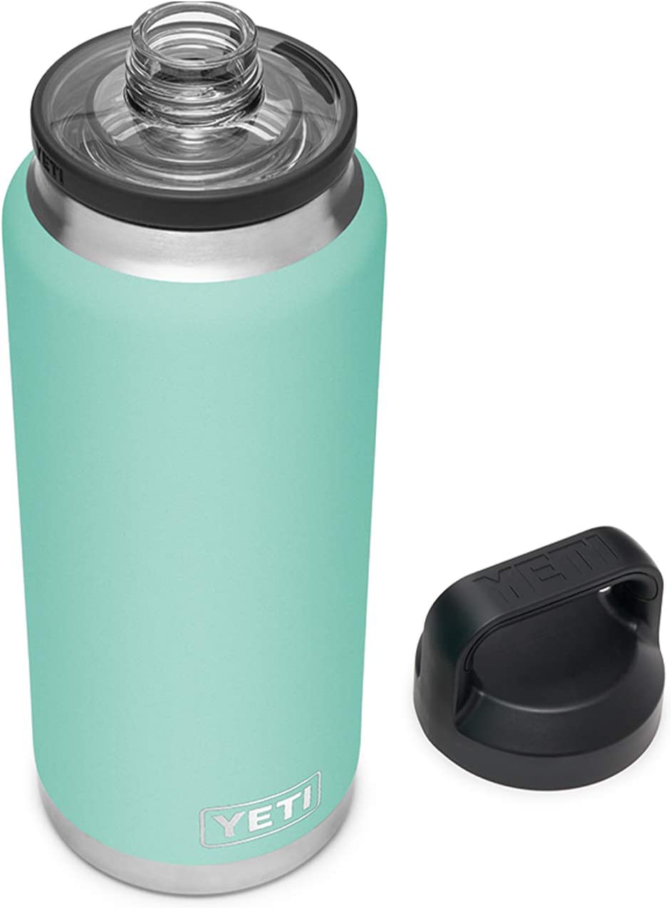 YETI Rambler 36 oz Bottle. Vacuum Insulated. Stainless Steel with Chug Cap. Seafoam