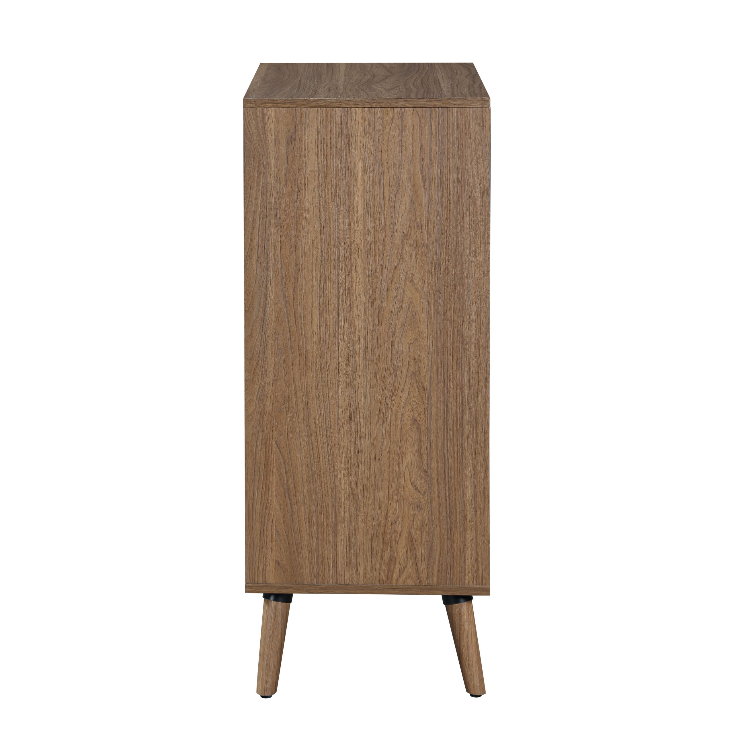 Mainstays Modern 4 Drawer Dresser. Bedroom. Brown Walnut