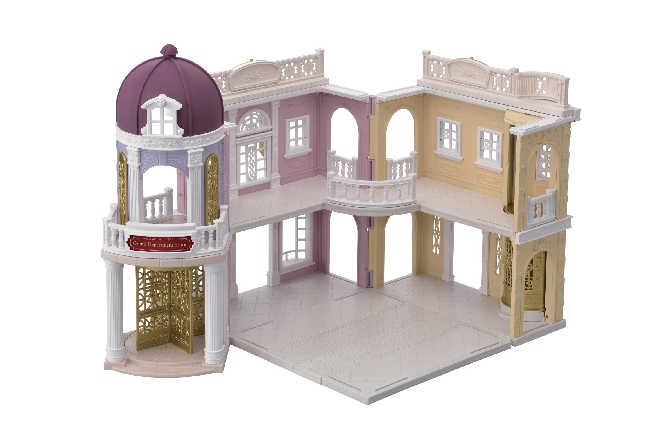 Calico Critters Town Series Grand Department Store. Fashion Dollhouse Playset with Revolving Door and Manual Elevator