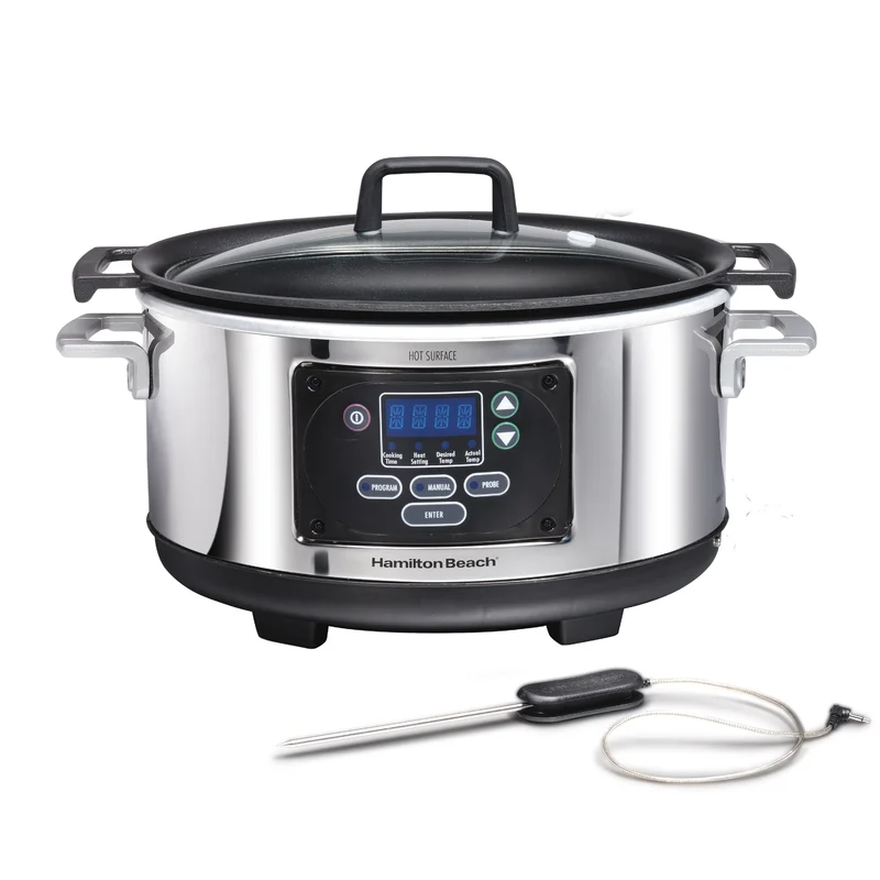 Hamilton Beach 33961 Programmable Set & Forget 6 qt. Slow Cooker